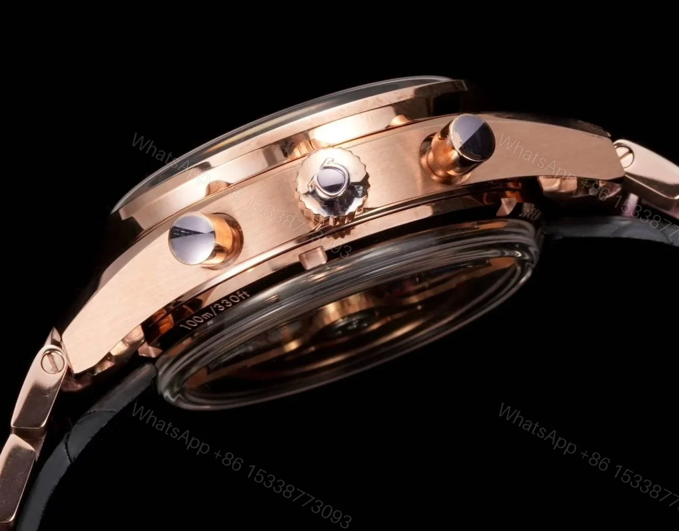 View 6 of Omega Speedmaster Chronoscope 43MM Rose Gold White Dial Premium Bracelet Watch 329.51.44.51.01.002