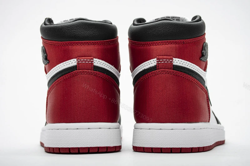 View 4 of Air Jordan 1 Retro High Satin Black Toe CD0461-016