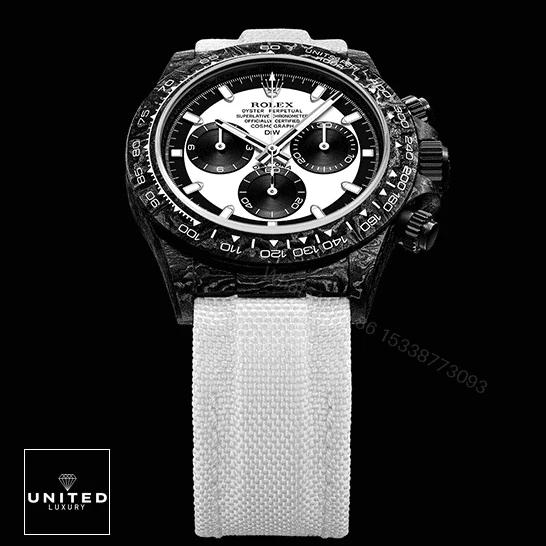 View 5 of Rolex Daytona Carbon Cosmograph Cream Dial 4130CR Replica