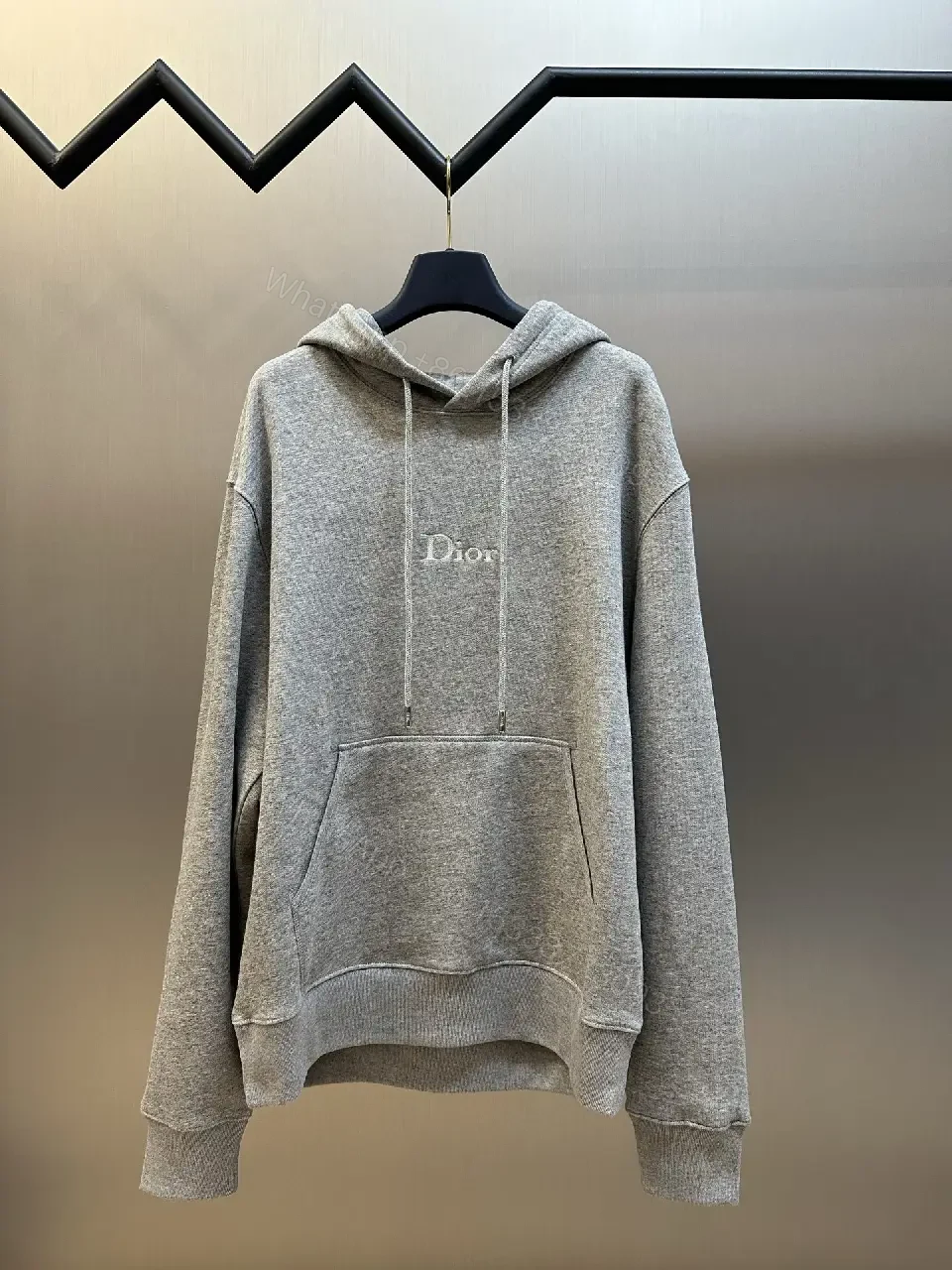 Grey Premium Knit Hoodie: Luxe Everyday Comfort — view 1