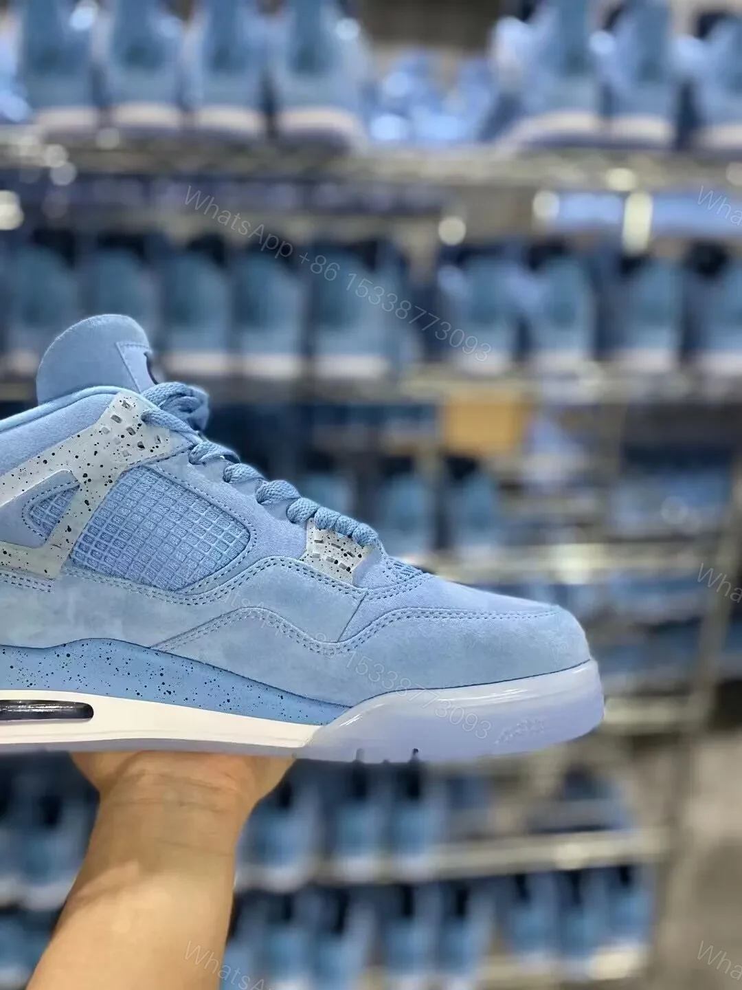 View 6 of AIR JORDAN 4 new “university blue” Reps