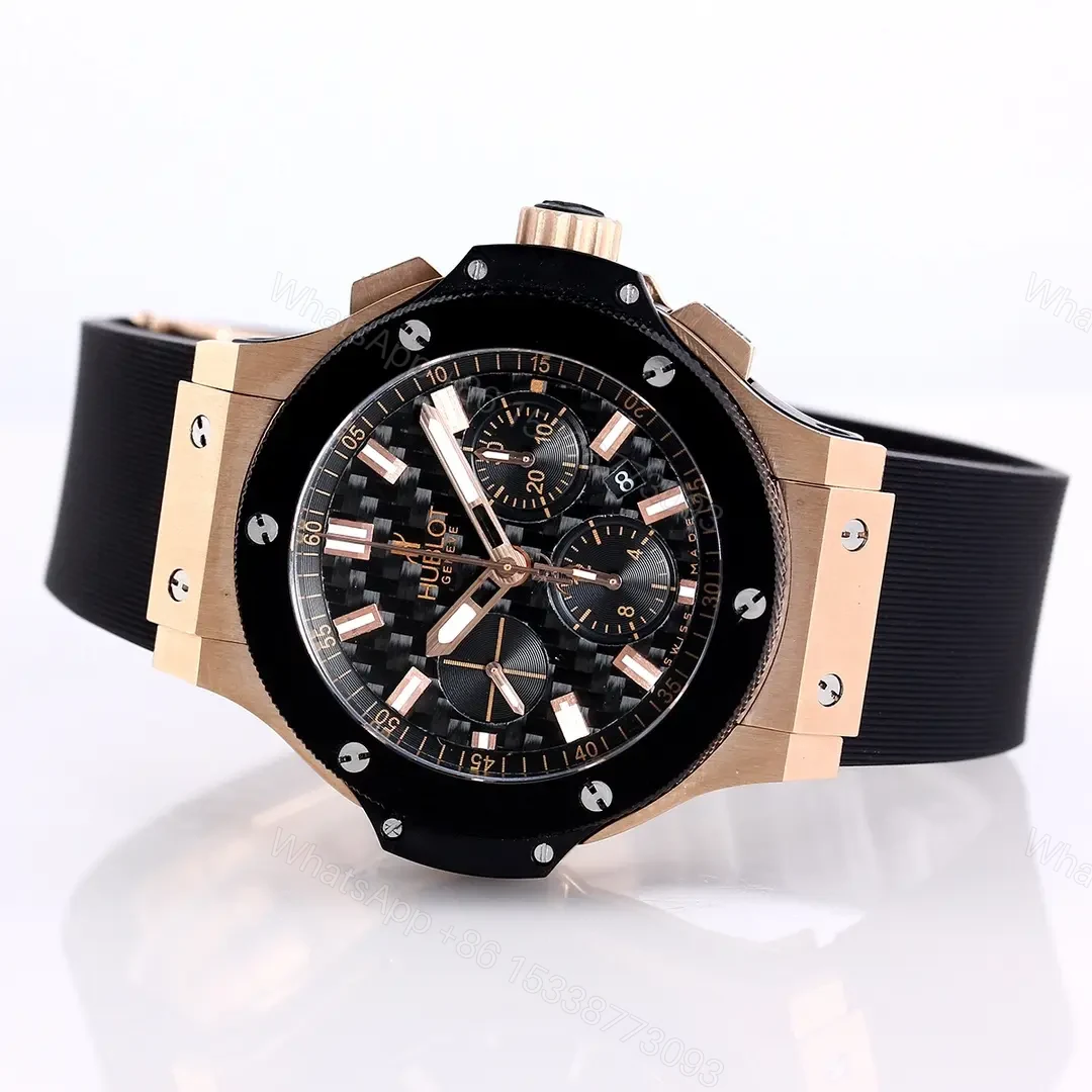 View 4 of ZF Factory HUBLOT Big Bang Rose Gold Black Watch
