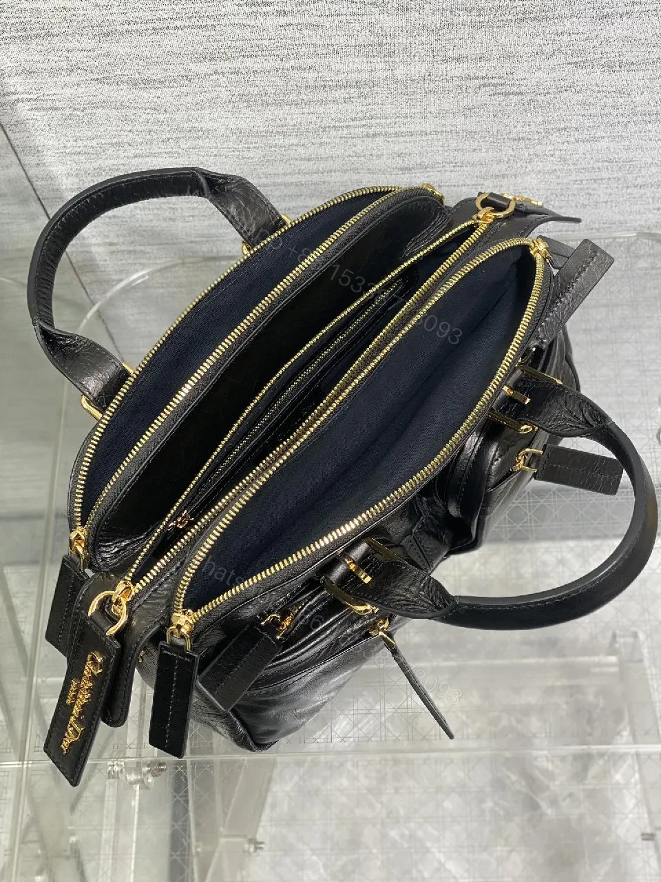 View 5 of Compact Black Leather Satchel: Luxe Everyday Carry
