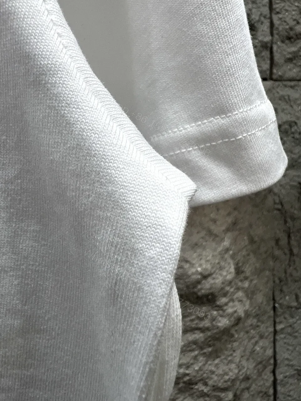 View 5 of White Cotton-Jersey Tee, Minimal Logo, Premium Casual