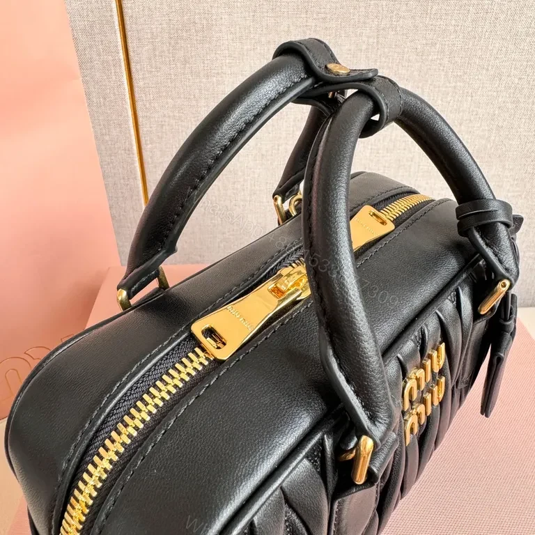 View 9 of Structured Quilted Leather Mini Satchel