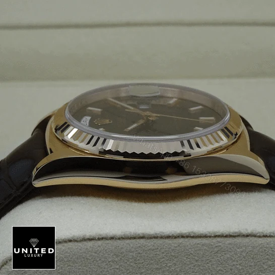 View 15 of Rolex Day-Date 118135 V5 Brown Dial Replica
