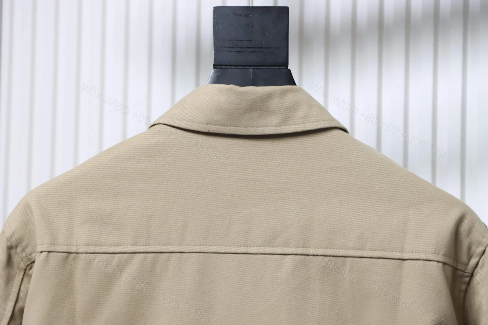 View 3 of Polo Ralph Lauren Vintage Clasp Chain Coat khaki