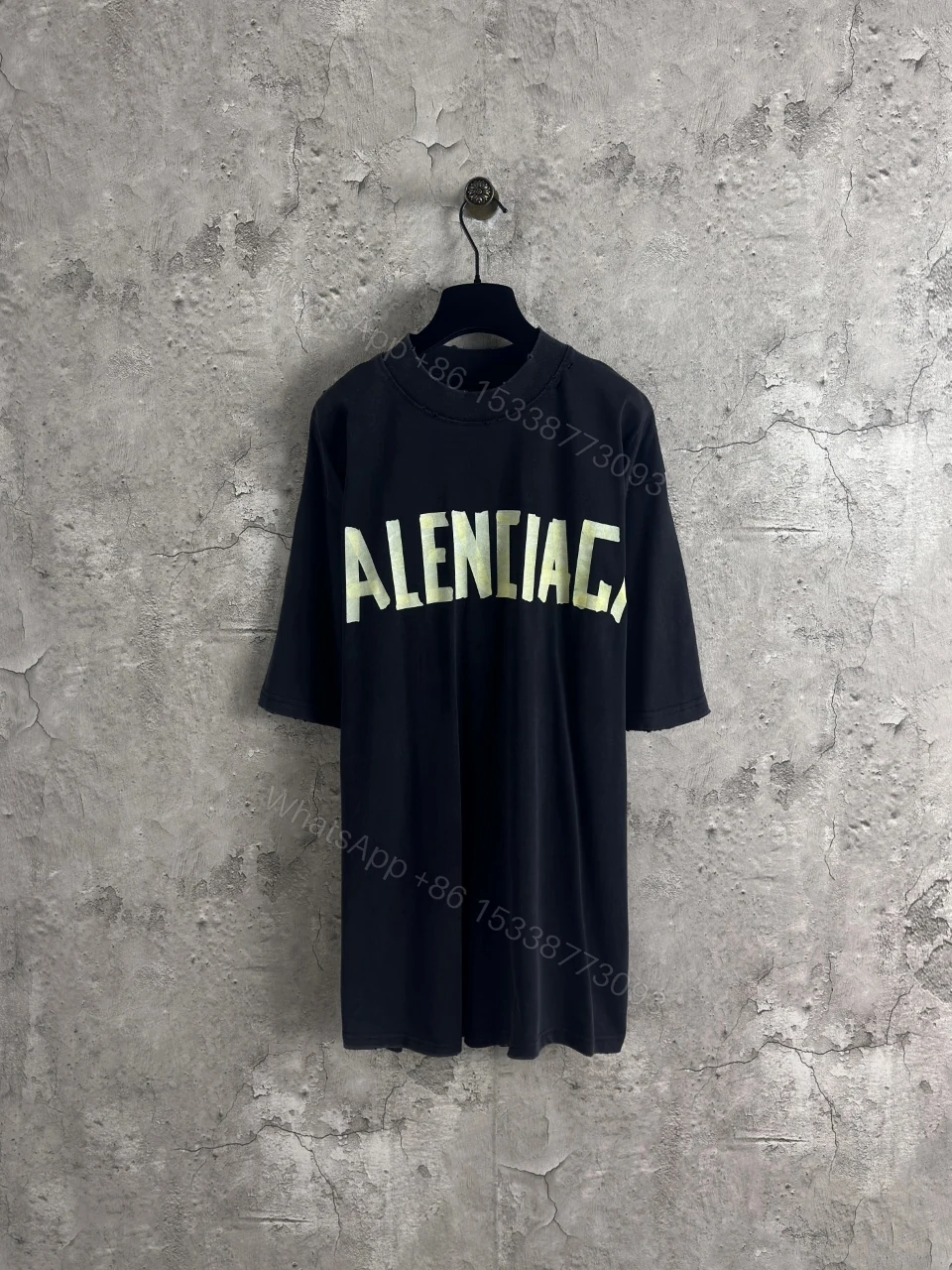 Balenciaga 一比一 男款 字母LOGO寬版短袖T恤 潮流休閒百搭 — view 1