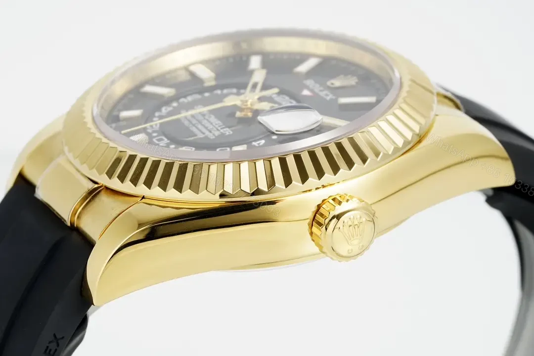 View 6 of Rolex Sky-Dweller Chocolate Dial Yellow Gold Oysterflex Ultimate 42MM 326238-0009
