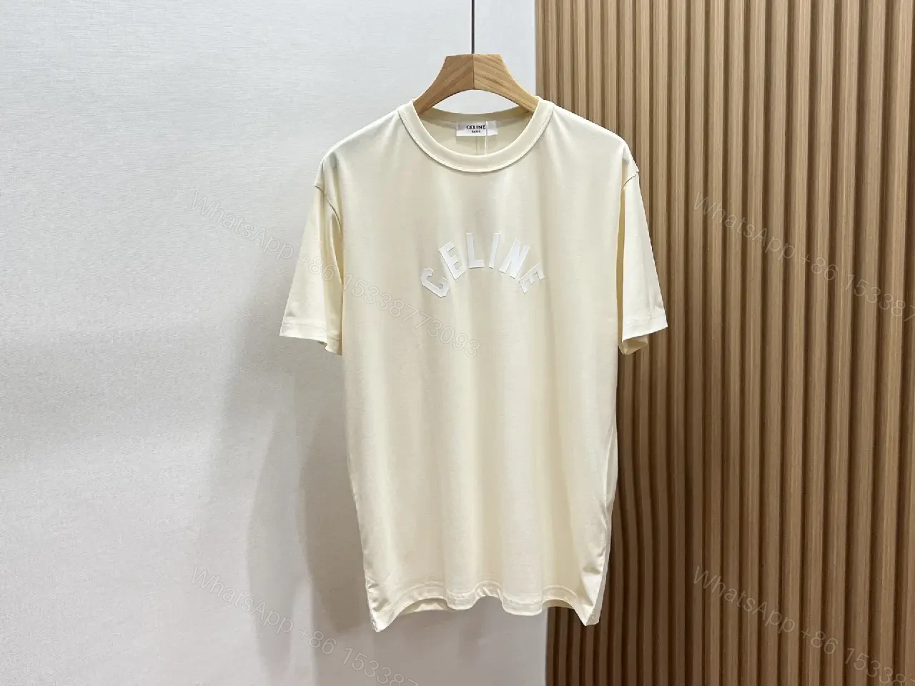 View 9 of Olive Cotton Draped Tee — Minimalist Luxe Comfort