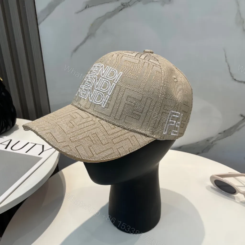 View 3 of Textured Wool Blend Monogram Cap with Bold Branding