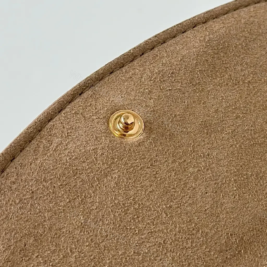 View 9 of Chic Leather Crossbody Bag with Gold Logo