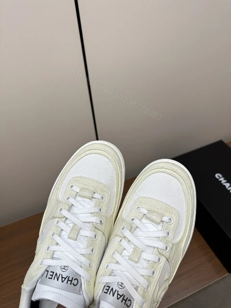 View 6 of Neutral Texture Chanel-Inspired Sneaker: Premium Comfort Slipstream