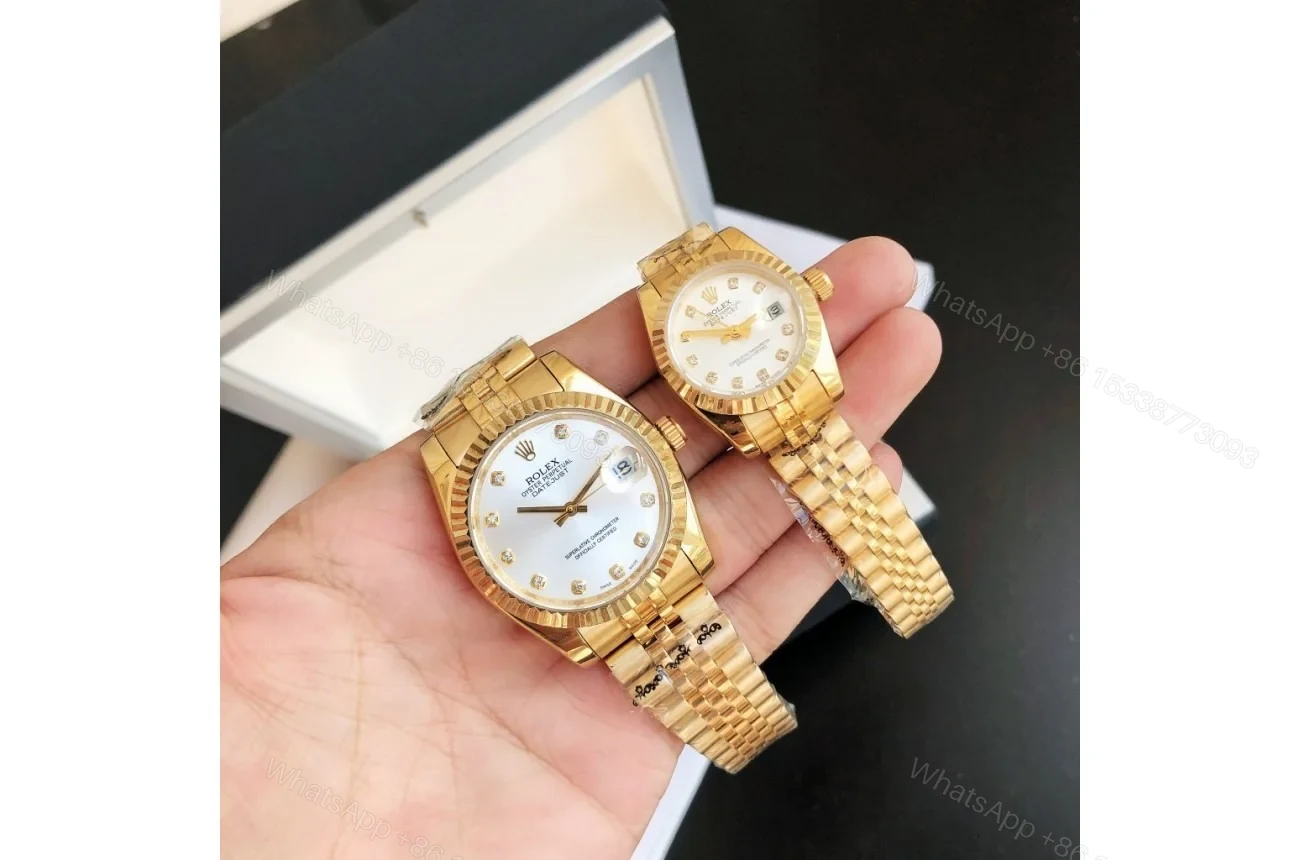 Replica Rolex Datejust RG/RG Jub Sliver/Dial 36/28 mm — view 1