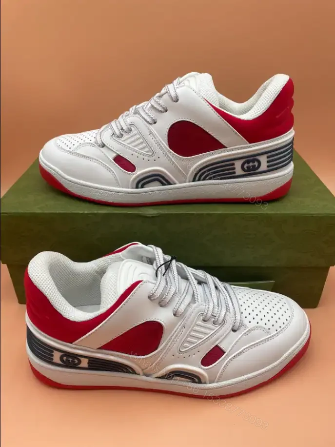 View 7 of GUCCI BASKET SNEAKERS IN WHITE AND RED – GC182