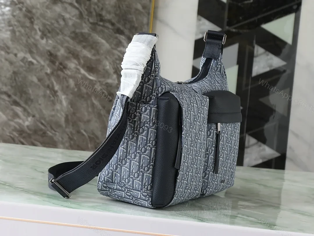 View 6 of Chic Monogram Messenger: Durable, Structured Comfort