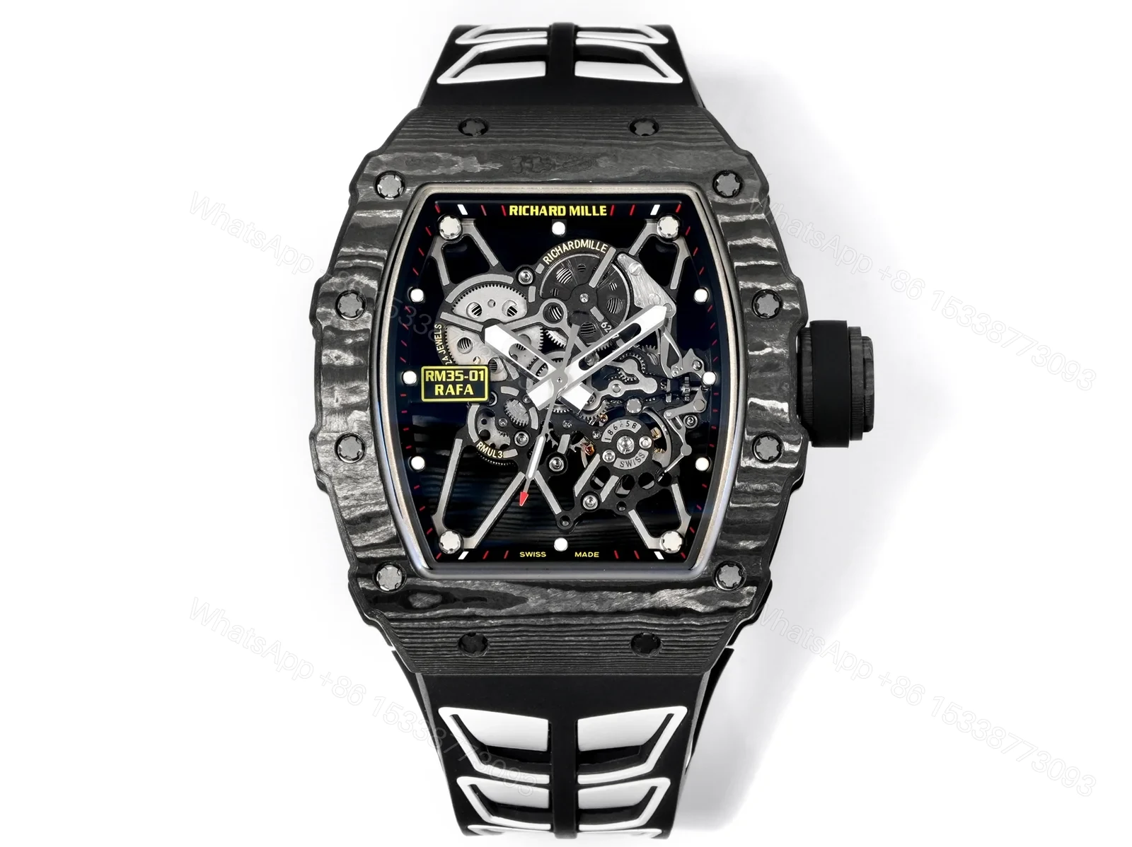 Richard Mille RM35-01 NTPT Carbon Black Skeleton Watch RM35-CR-BR — view 1