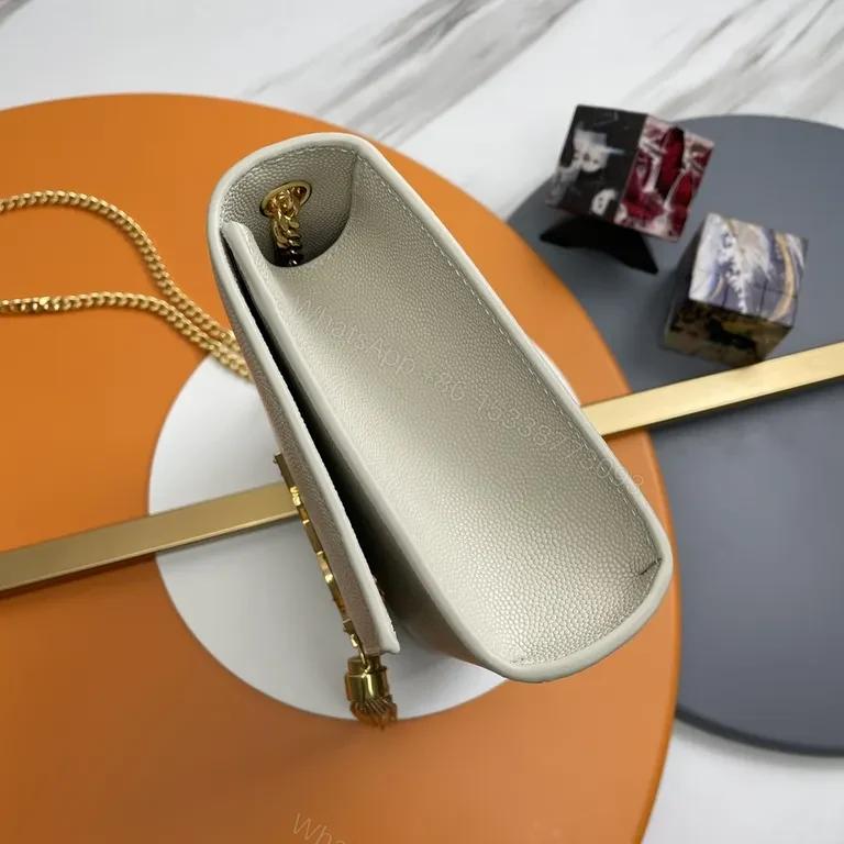 View 8 of Chic Soft-Grain Clutch: Gold-Hardware, Convertible Strap Bag