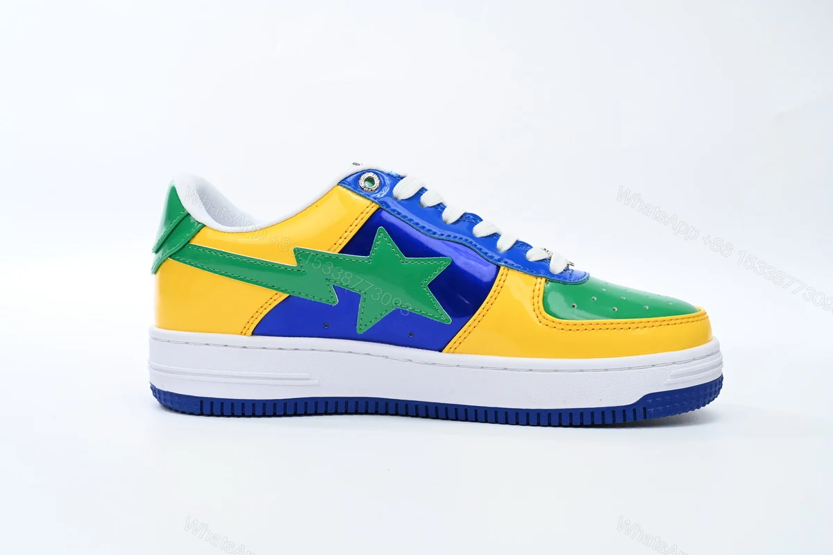 View 4 of Cheap Fake Bape Sta Low Black Yellow Green Orchid 1180 191 004 A