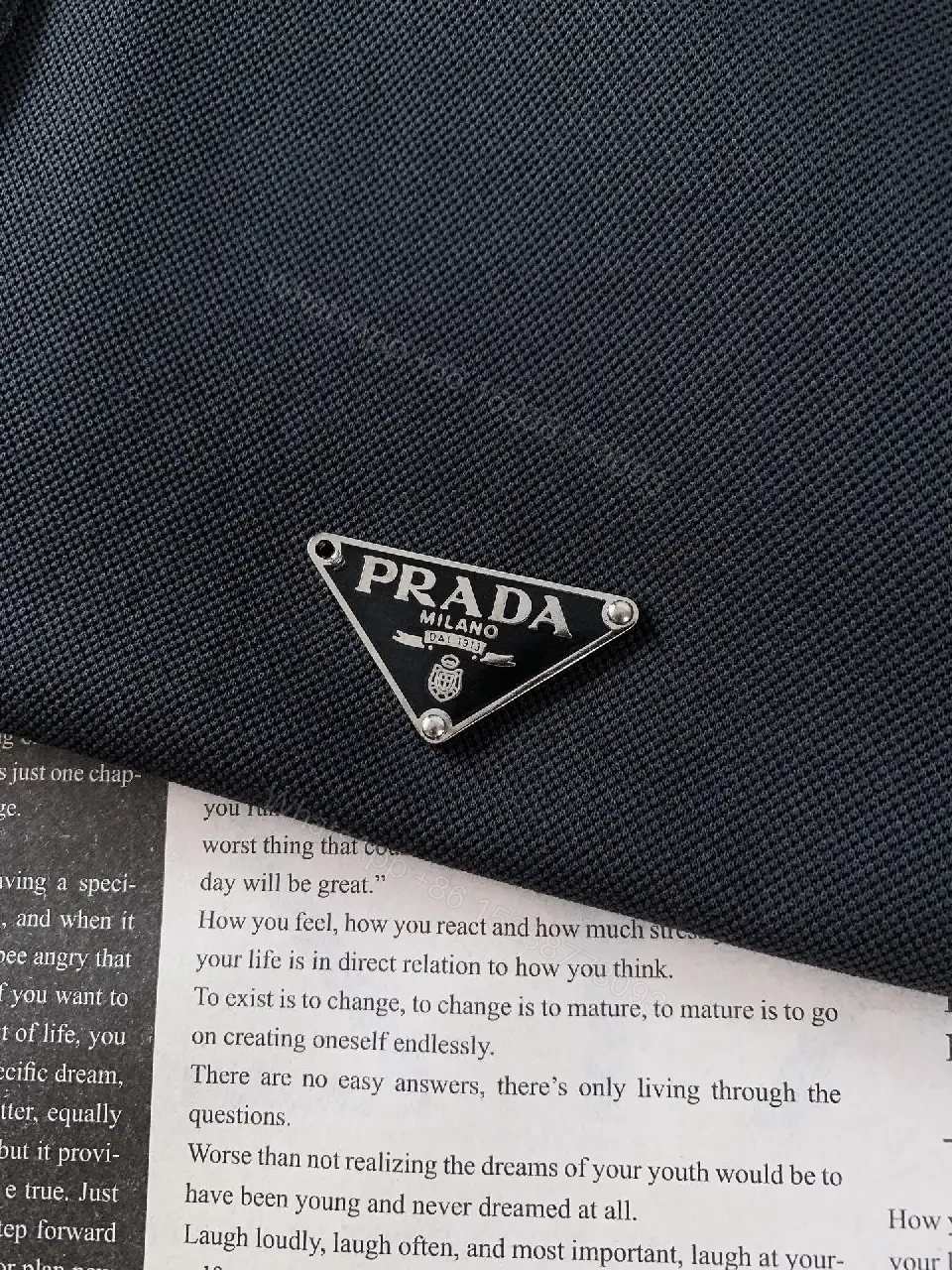 View 6 of Dark Navy Polo Shirt Ribbed Collar Modern Fit Logo Detail