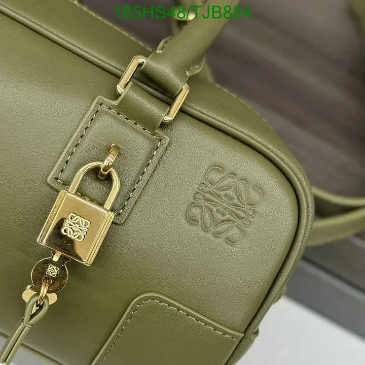 View 30 of Loewe Burgundy Amazona 23 Bag featuring Gold-Tone Hardware DZ2857