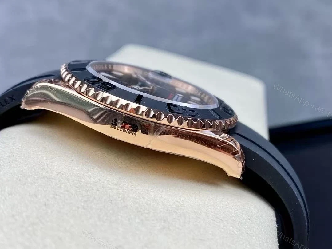 View 13 of Replica Yacht master Watch 1 – Rose Gold Swiss Made Clone
