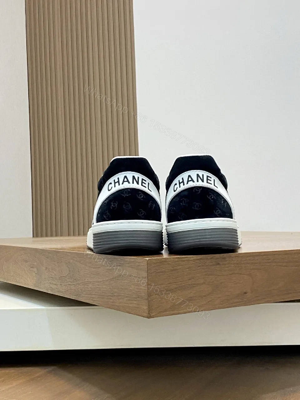 View 9 of Monochrome Leather Low-Top Sneakers: Luxury Comfort