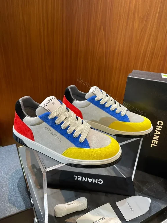 View 6 of Textured Paneled Chanel-Influenced Sneaker with Lifted Comfort