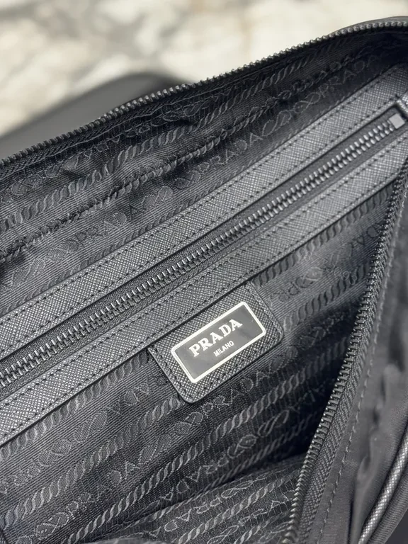 View 5 of Prada Re-Nylon Crossbody: Sleek, Weathered Nylon Messenger