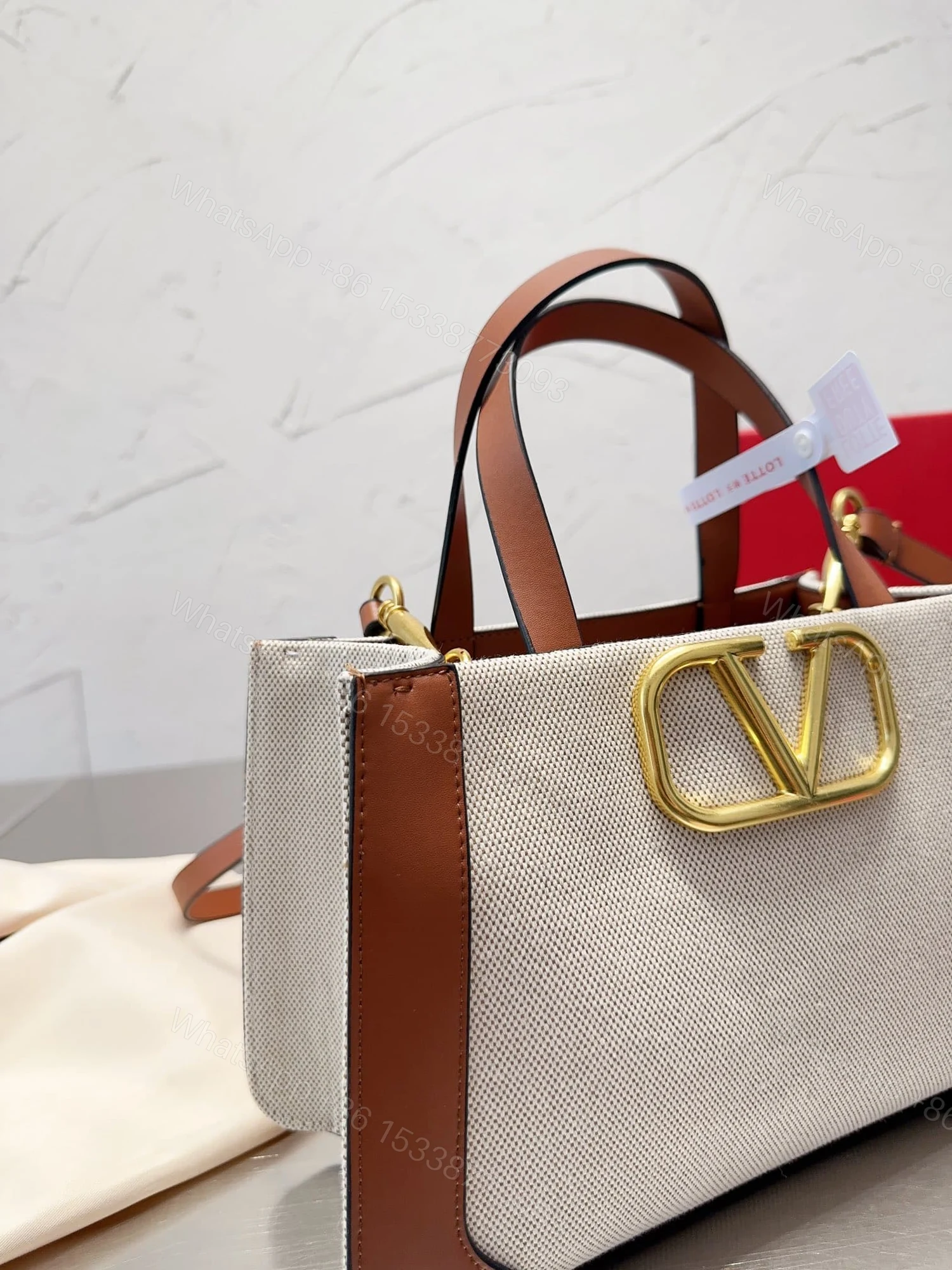View 7 of VALENTINO GARAVANI SMALL VLOGO SIGNATURE TOTE BAG WHITE 22CM 2W2B0K96YJHV8S