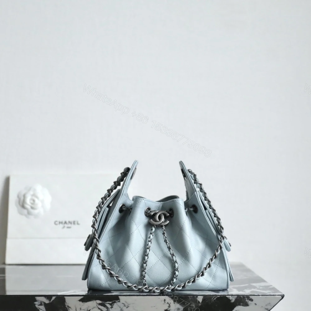 高仿Chanel*26C/25Bag系列AS5311小牛皮手袋Mini霧霾藍免檢版 — view 1