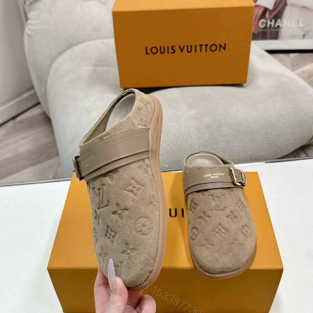 View 6 of LOUIS VUITTON TO GO FLAT COMFORT CLOG HAZELNUT BROWN 1AHLVS