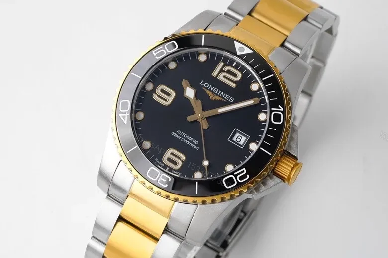 View 3 of Longines Conquest Stainless Steel and Gold Automatic Watch