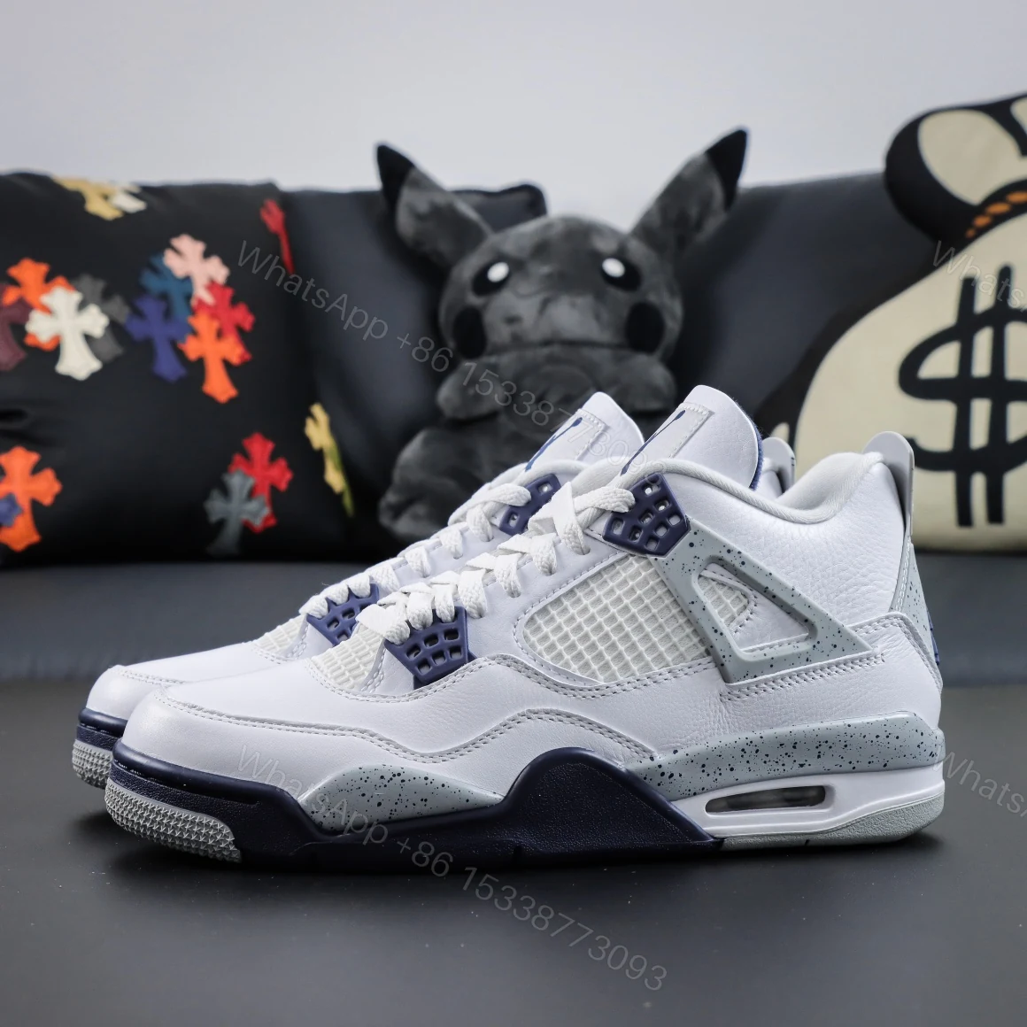 View 9 of Air Jordan 4 Retro Midnight Navy Reps