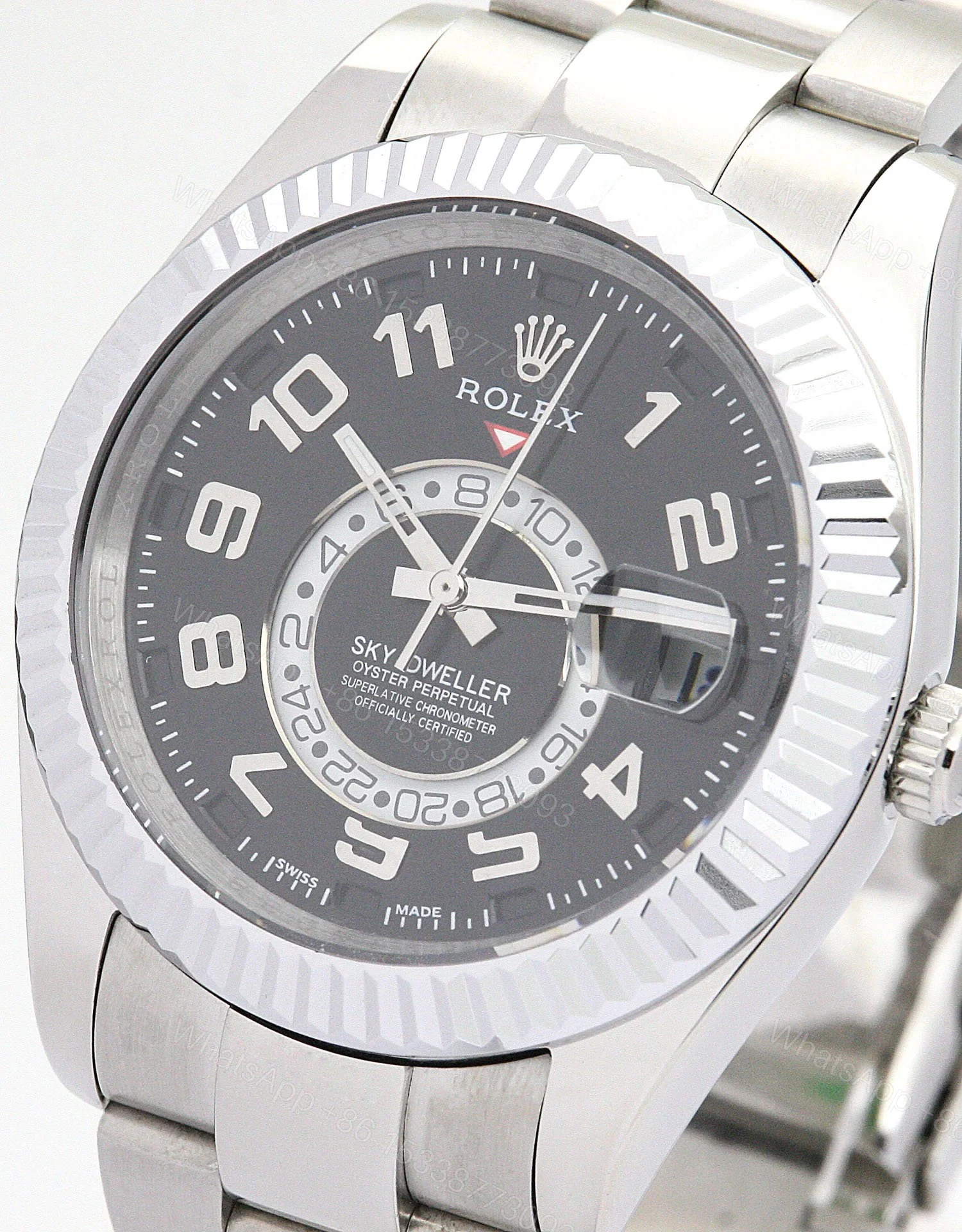 View 2 of Replica Rolex Sky-Dweller Black Dial 326938
