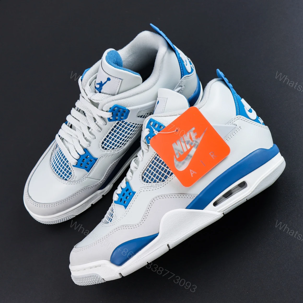 View 8 of Air Jordan 4 Retro Military Blue 2024 Reps