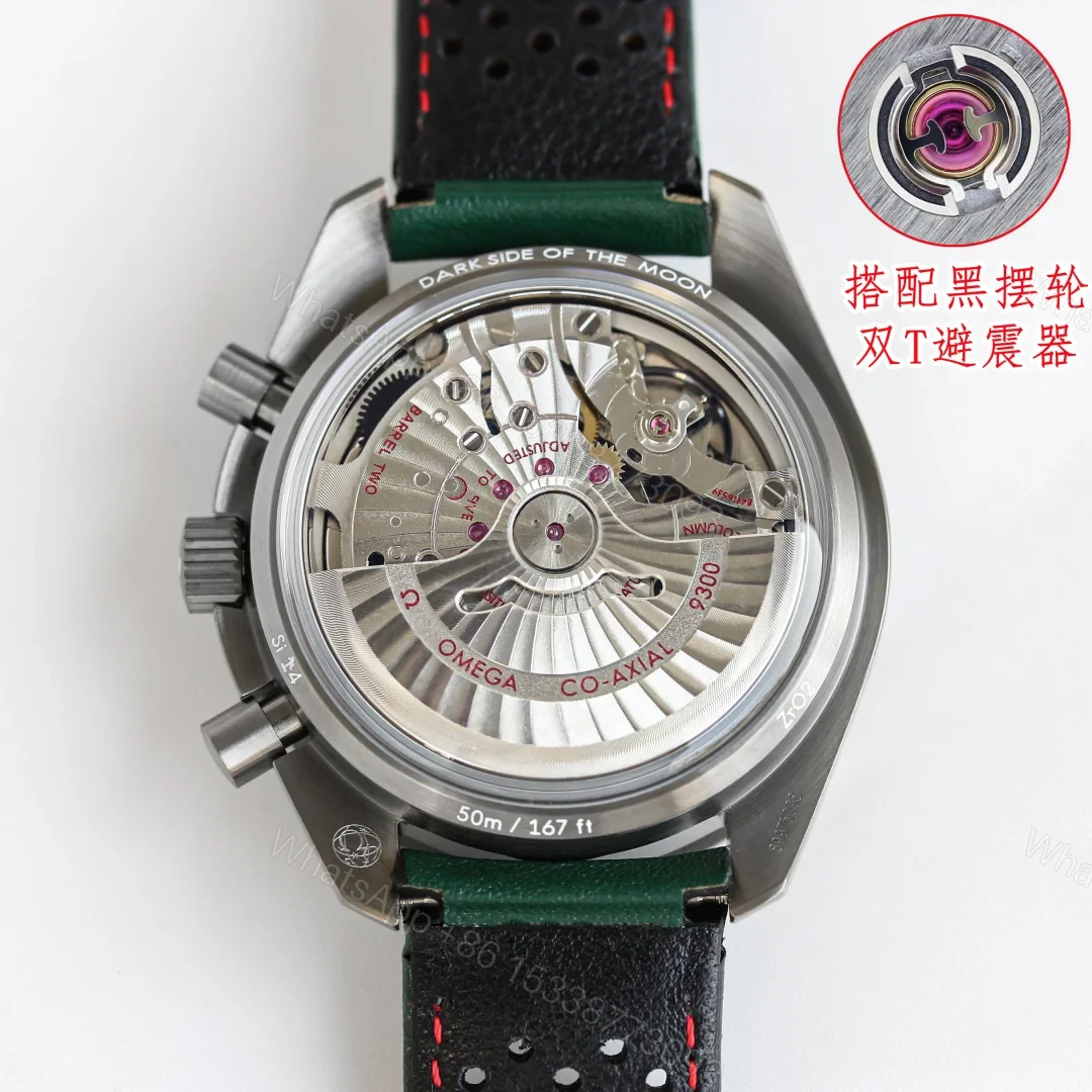 View 8 of Omega Speedmaster Dark Side of the Moon Chronograph 44mm Black Ceramic Nylon Strap Automatic Watch OMG-SPD-DARKSIDE-44MM-BLACK-CERAMIC-NYLON-AUTO