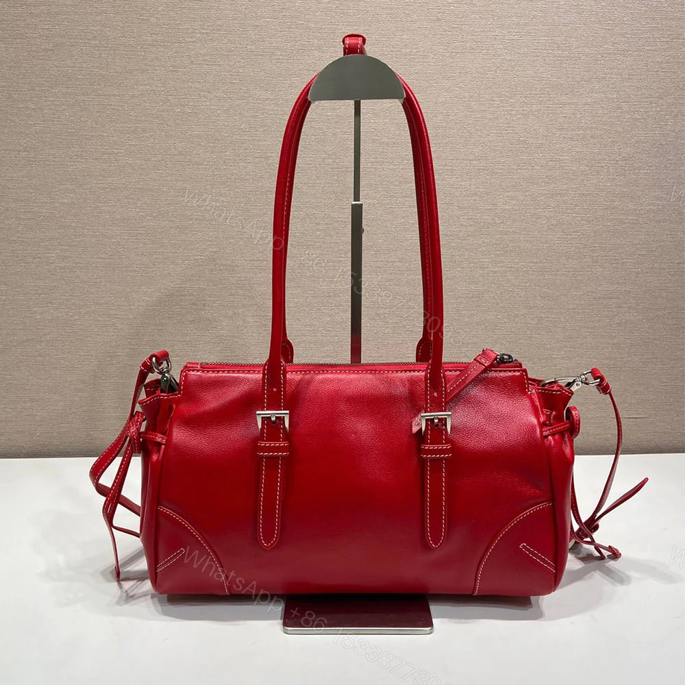 View 4 of Prada Bonnie medium antiqued leather tote bag(HIGH-END GRADE)