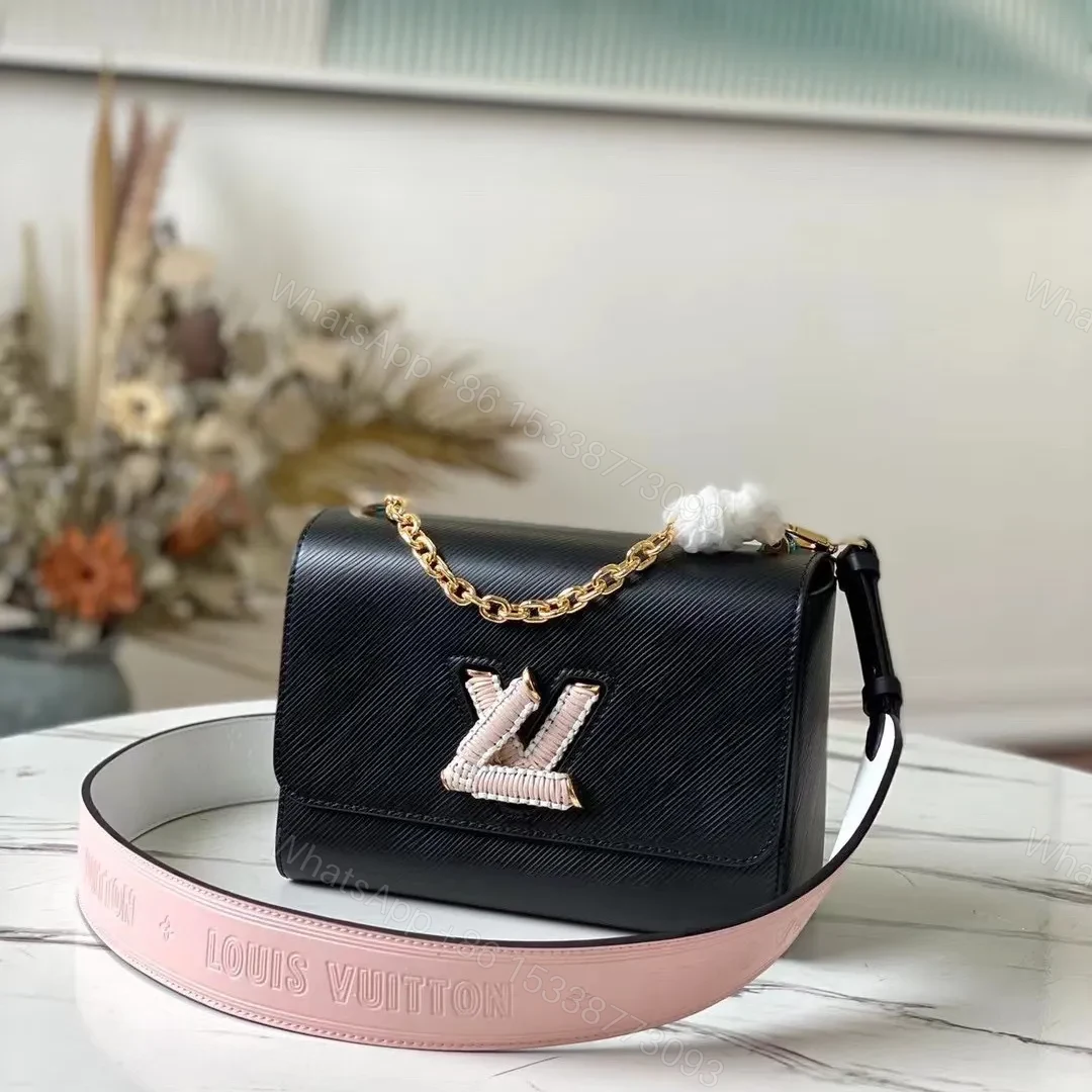 Louis Vuitton LV Twist Black Cowhide Leather Handbags 24cm — view 1
