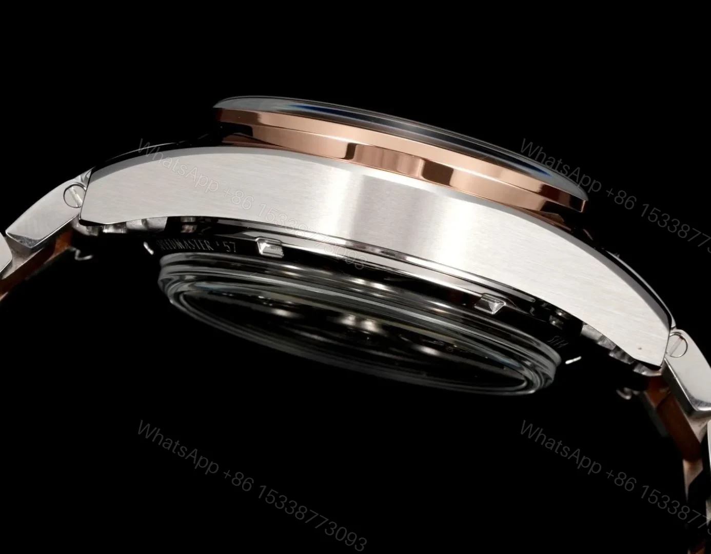 View 6 of Omega Speedmaster 57 Co-Axial Stainless Steel Red Gold Black Dial Bracelet 331.20.42.51.01.002