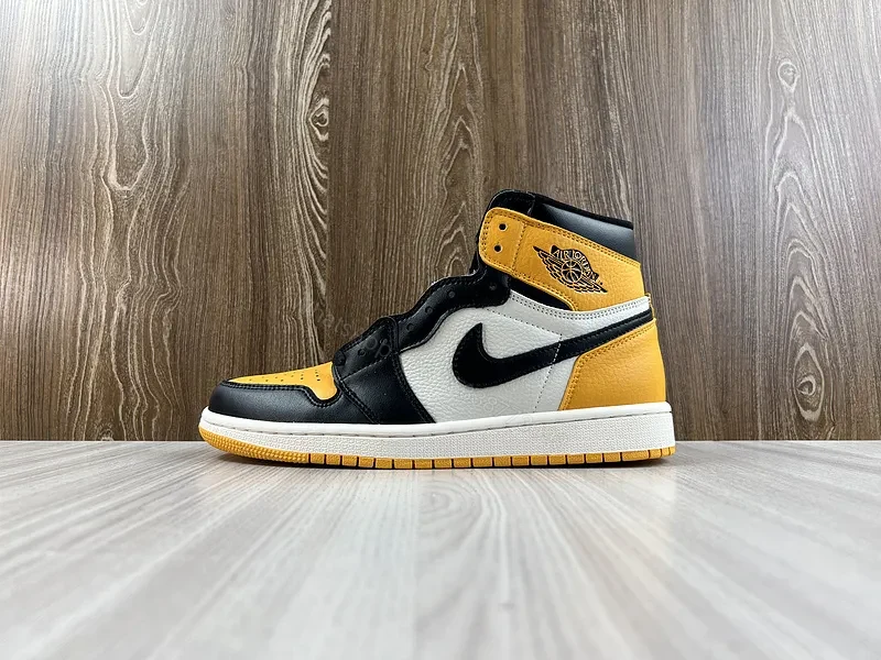 Bold Contrast Paneling Air Jordan-Inspired Sneakers — view 1
