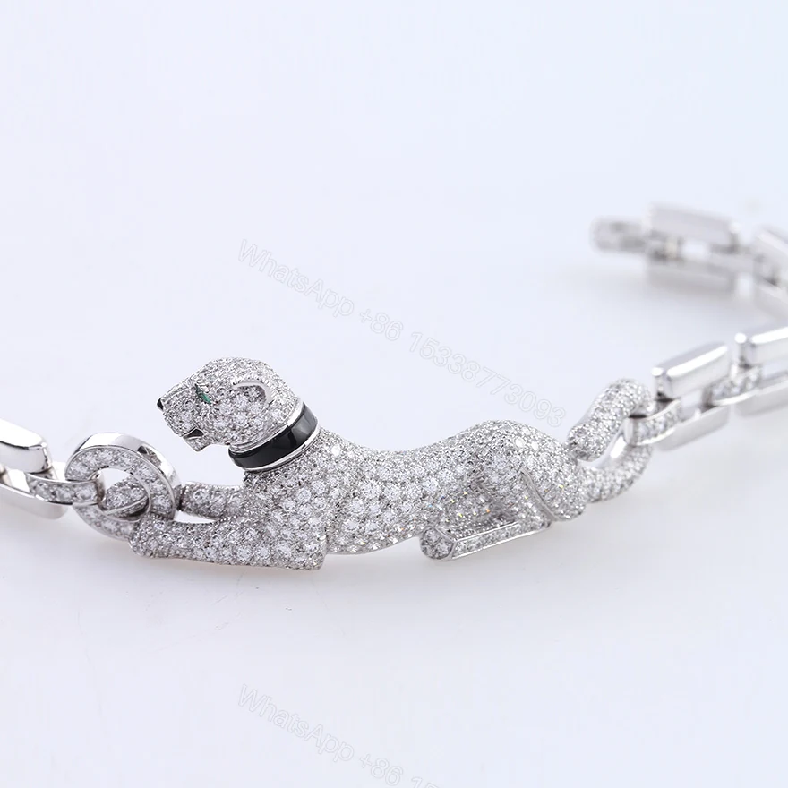 View 3 of Cartier Panthere Bracelet Full Diamonds