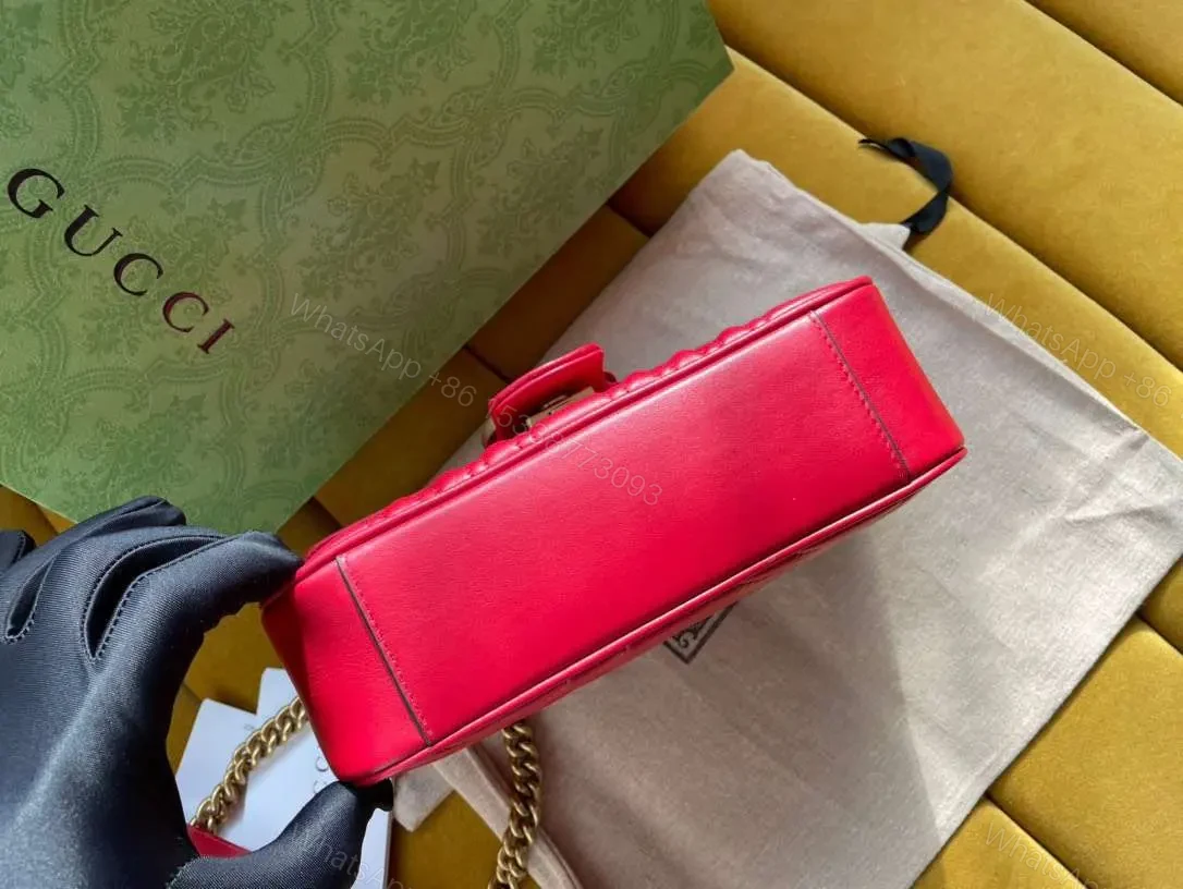 View 7 of Gucci Marmont Replica 11 Women’s Handbag High Quality Red 22cm