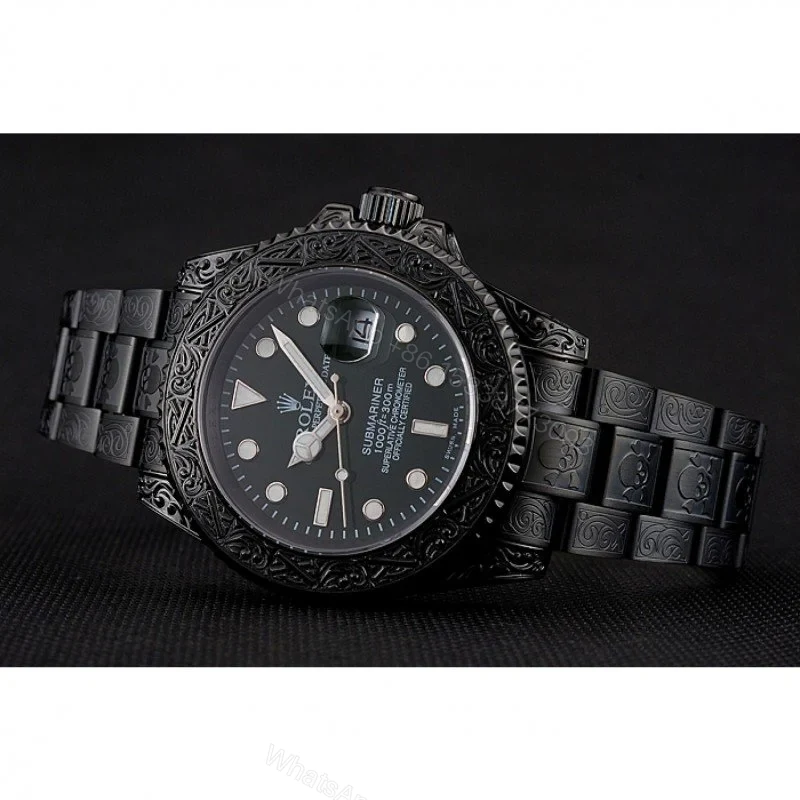 View 5 of Replica Rolex Submariner Green Dial 1454076