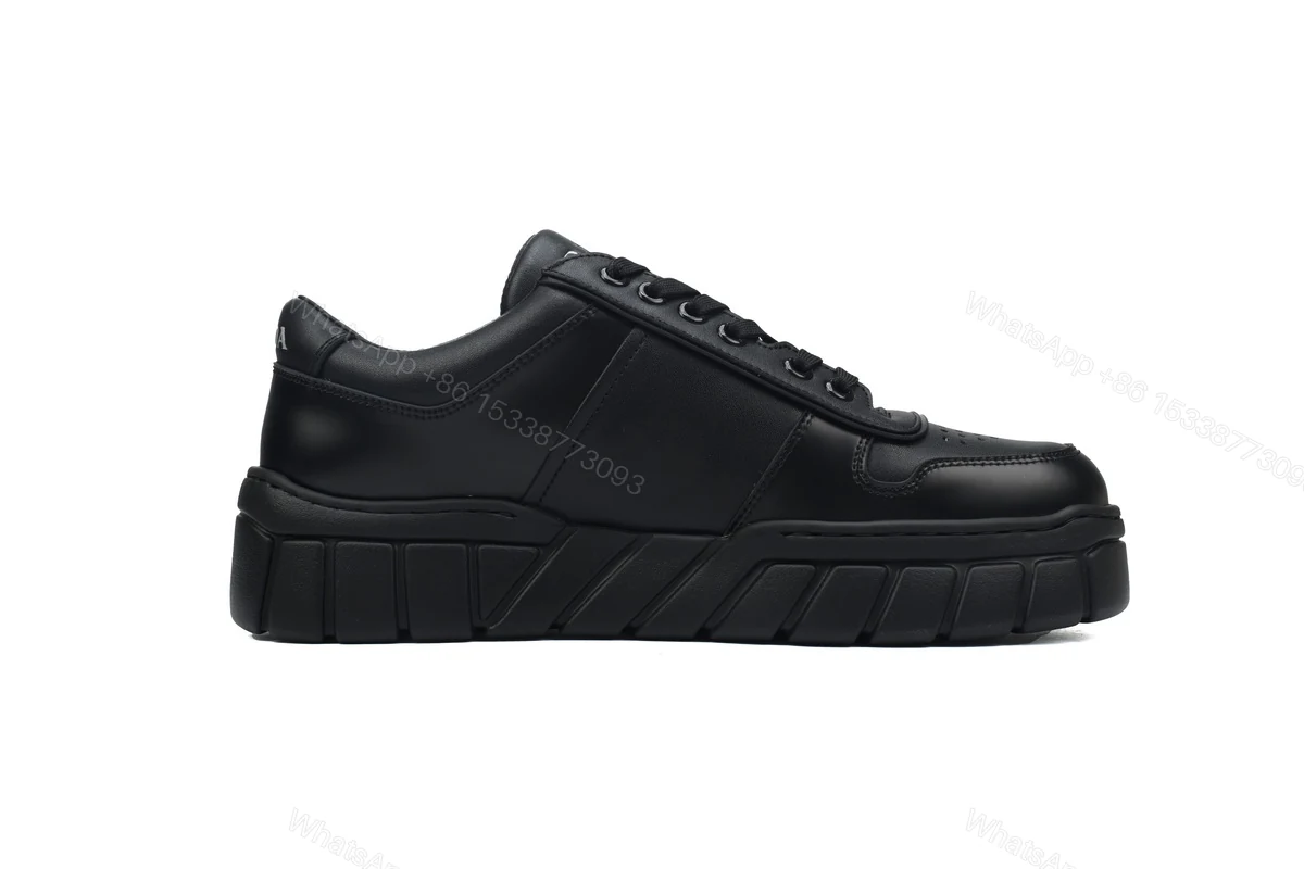 View 5 of Prada Low-Top Sneakers Serrated Black