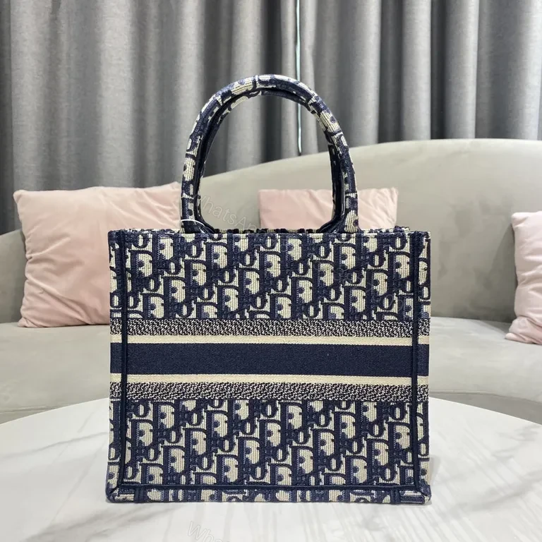 View 2 of Patterned Dior Monogram Tote â€” Structured Everyday Luxury Bag