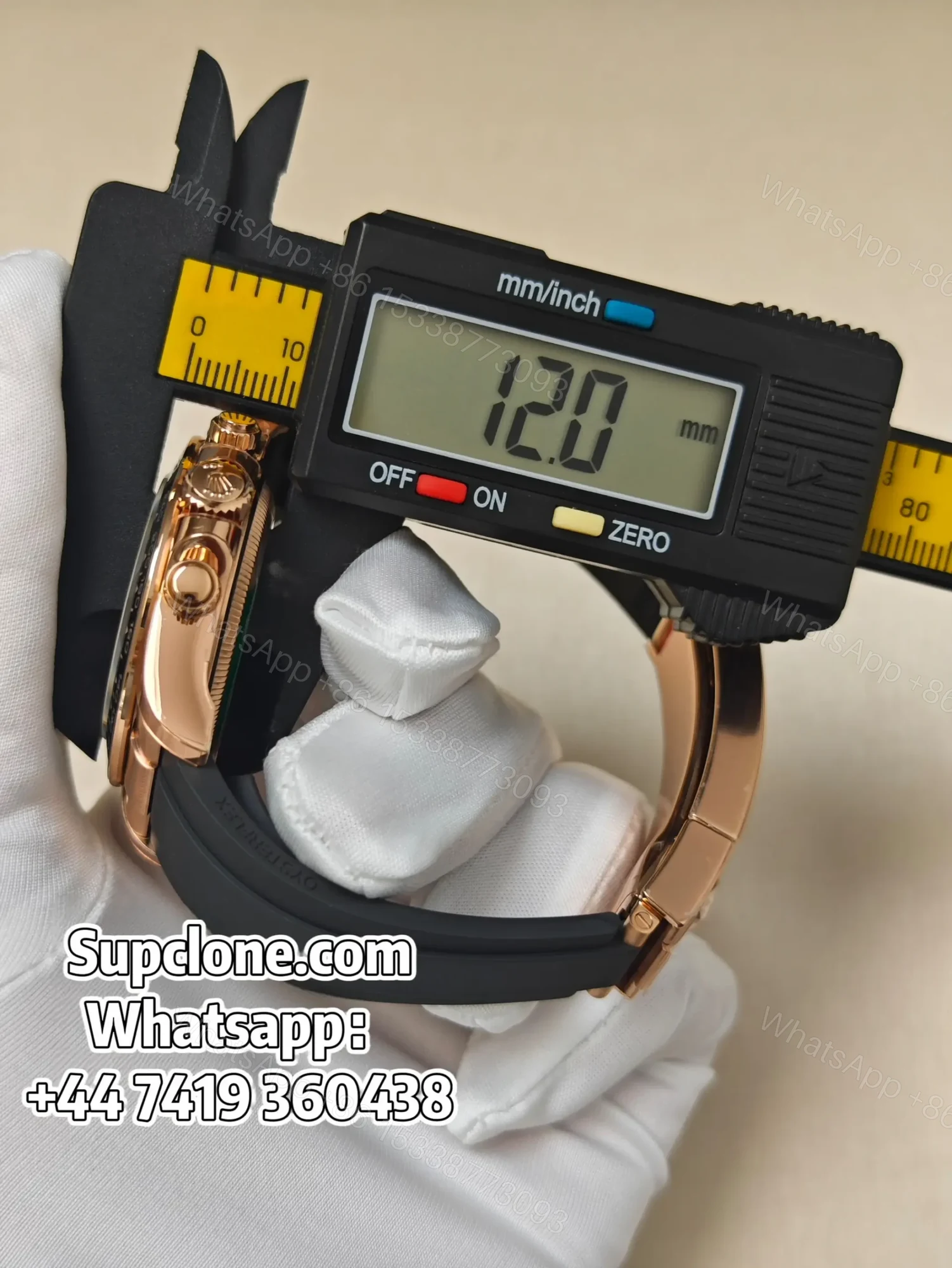 View 15 of Rolex Daytona Super Clone M126515LN-0006 Rose Gold 4131 Movement