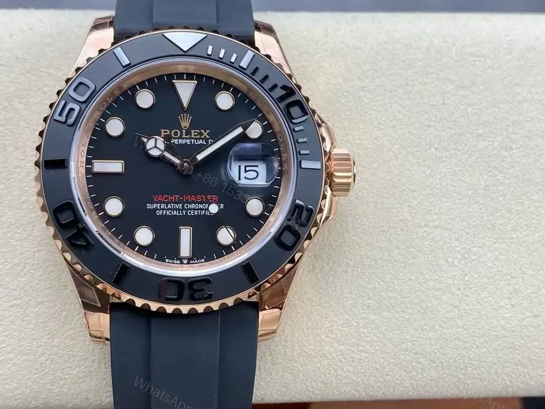 View 10 of Replica Yacht master Watch 1 – Rose Gold Swiss Made Clone