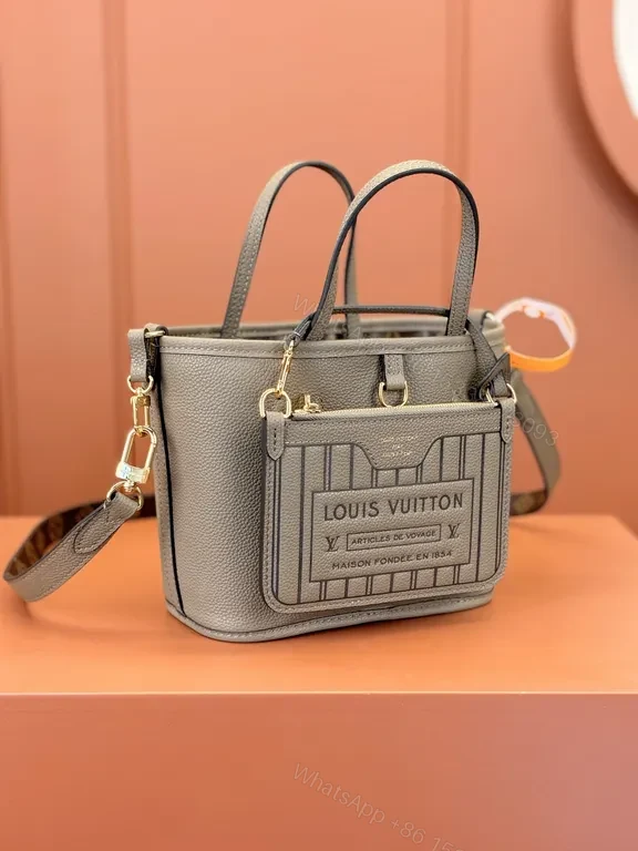 View 6 of Chic Pebble Leather Tote: Structured, Crossbody Ready Bag