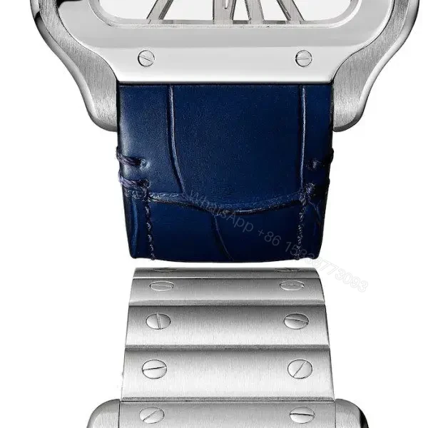 View 2 of Replica Cartier Santos de Cartier Men Automatic Silver Stainless Steel Watch WHSA0015